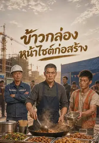 ข้าวกล่องหน้าไซต์ก่อสร้าง